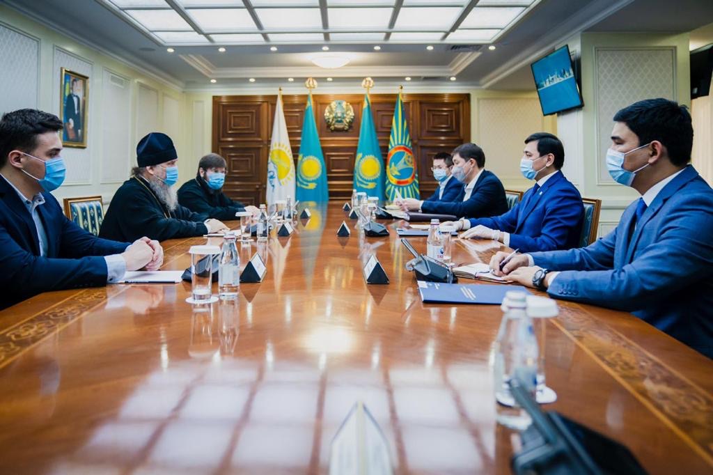 Митрополит Александр и аким Нур-Султана обсудили вопросы взаимодействия Астанайской епархии с исполнительными органами власти столицы