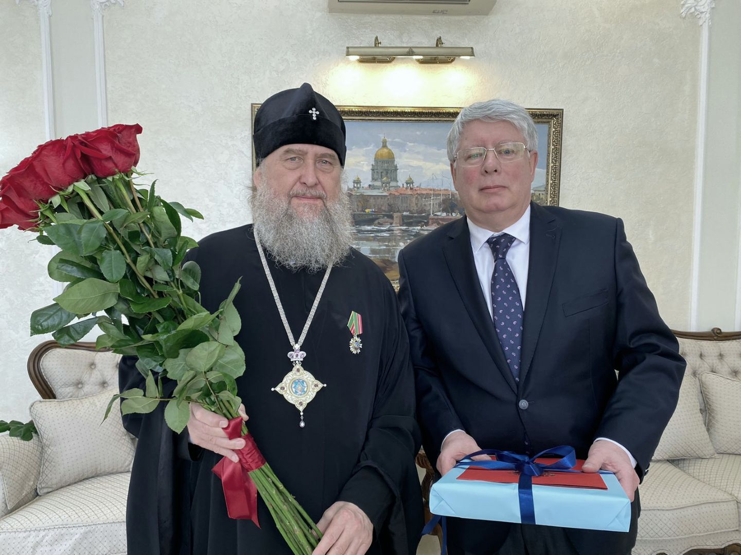 Главе Православной Церкви Казахстана вручен нагрудный знак Министерства иностранных дел России «За вклад в международное сотрудничество»